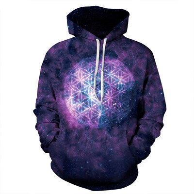 

QYDM0124Mens Hoodie 3D Printed Women Pullover Sweater
