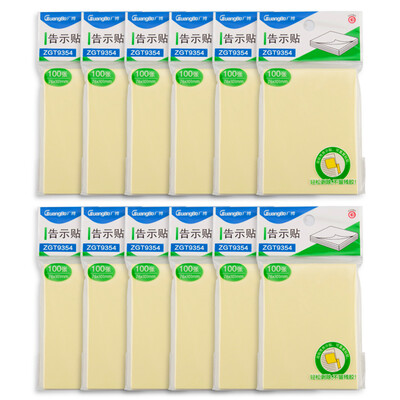 

GuangBo Sticky Notes 76101mm 12 pack--ZGT9354