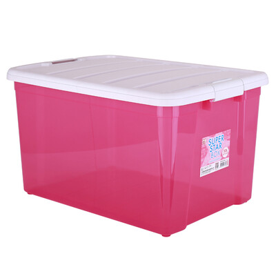 

Alice IRIS car storage box SSB-50 about 50 liters car storage box large storage box trunk storage box white transparent powder