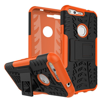 

Fivice Google Pixel Case TPU anti-fall tire pattern back clip bracket phone case