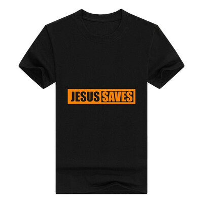 

Christian Religious Men Tshirt Jesus Saves