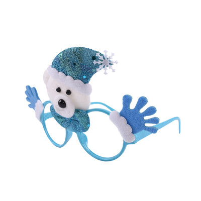 

New&new fine art Christmas decorations glasses props Christmas cute gifts creative small gifts party scene layout to play the blue bear