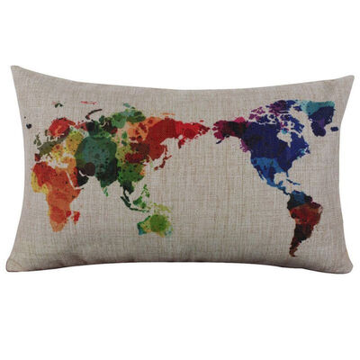 

UpperX Jet fabric Square linen pillow Cushion Decorative pillowcasecolor