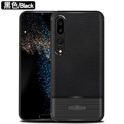 

Fivice HUAWEI P20 PRO case luxury silicone anti-fall lychee protective cover