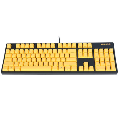 

FILCO FKBN104MRL / EFY2 «104 второе поколение« ниндзя »механическая клавиатура черная рамка желтая клавишная красная ось Jedi попрошайничество с куриной клавиатурой