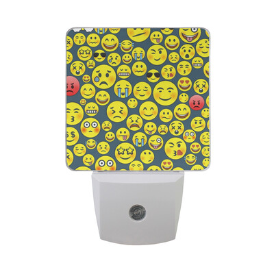 

ALAZA LED Night Light With Smart Dusk To Dawn SensorFloral Pattern With Daisy Flowers Plug In Night Light