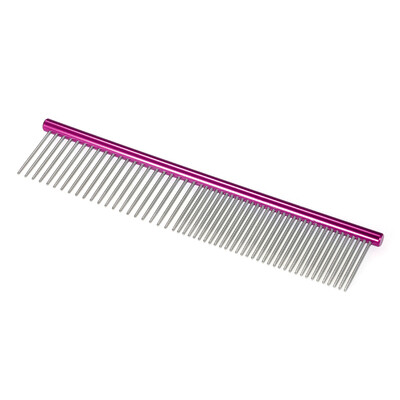 

HATELI 63" Pet Grooming Comb Coarse&Fine Double-end Pet Comb Pet Slicker Brush Deshedding Tool Little Comb Grooming Brush for