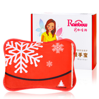 

Rainbow hand warmers hot water bottle electric heating hand warmers warm water bag warm baby charging