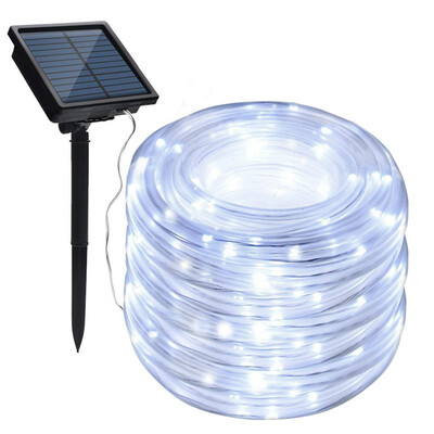 

Meedasy 33ft10m 100LED Copper Wire String Lights Solar Powered Waterproof Rope Lightsfor Bedroom Party White