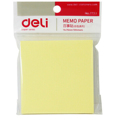 

Deli 7733 notes notes convenience stickers Pepsi stickers easy stickers office note stickers N times posted 76 76MM 12 this equipment