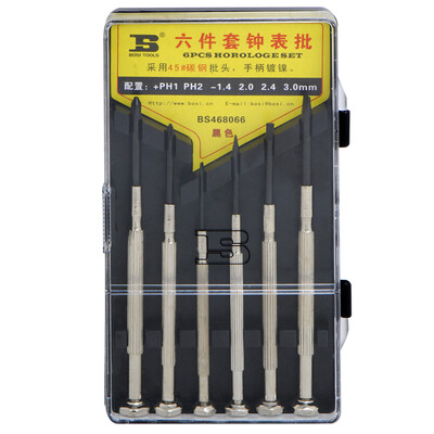 

Persian BOSI BS468066 six-piece watch screwdriver metal precision screwdriver split notebook watch screwdriver group