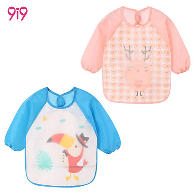 

9i9 baby anti-dressing clothes baby bib bib 2 packs 1800624