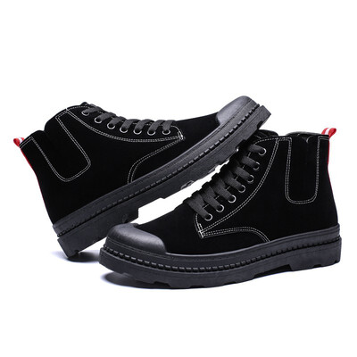 

High-top shoes mens Korean version of Chelsea casual boots autumn&winter tide shoes new England outdoor Baotou Martin shoes