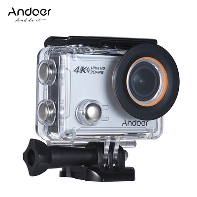 

Andoer AN100 4K WiFi Action Sports Camera 30MP 1080P120fps 20" IPS Screen 170° Wide Angle Waterproof 45m Support Gyro G-sensor F