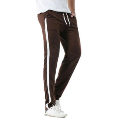 

US Men Gym Slim Fit Trousers Tracksuit Bottoms Skinny Joggers Sweat Track Pants