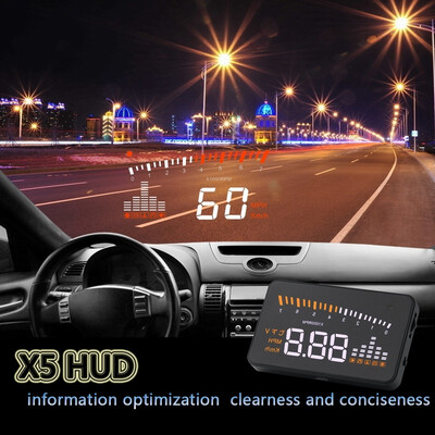 

Original X5 HUD Head Up Display Car HUD Head Up Display Car Styling Speed Alarm OBD II Head-up Display OBD2 Interface Promotion