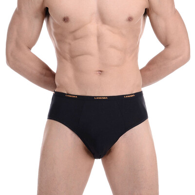 

[Jingdong supermarket] Langsha men's underwear men's comfortable breathable renewable fiber U convex wide waist briefs four 180 / XXL