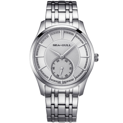 

Seagull SEAGULL Business casual series Thin section Small hand hand chain machine Male watch White plate Solid steel strip D816.465