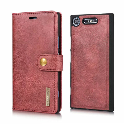 

DGMING Cover for Sony Xperia Compact Z3 Gentle Business Style Case Flip Wallet ZX12 XZ2 Compact