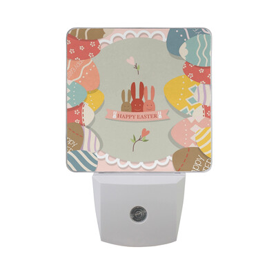 

ALAZA LED Night Light With Smart Dusk To Dawn SensorDifferent Easter Eggs Plug In Night Light