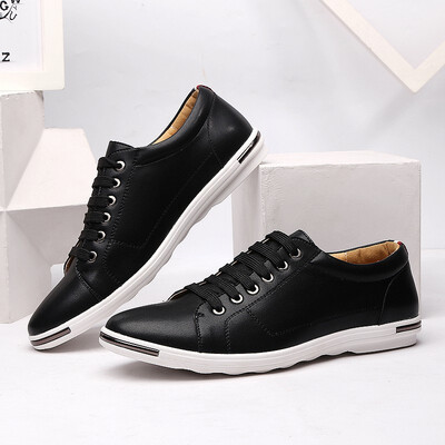 

JUQI Business Men Oxford Genuine Leather Shoes