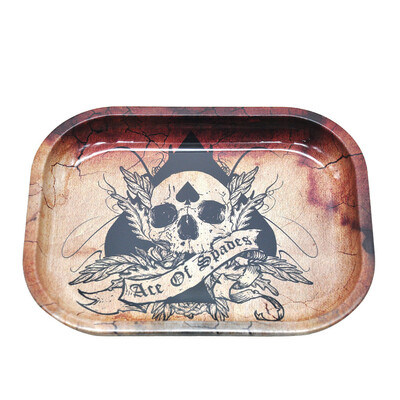 

Cigarette Rolling Trays Tinplate Storage Tray Mini Square Plate Smoking Accessories Tool Style 8