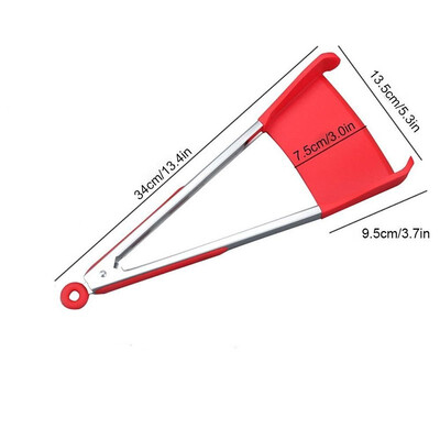 

Outdoor Clever Tongs 2 in1 Spatula&Tongs Kitchen Tool Silicone&Stainless Steel