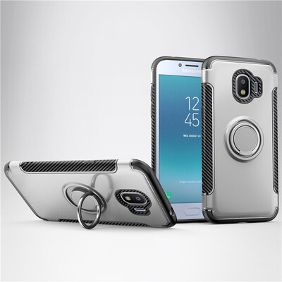 

Fecoprior Back Cover For Samsung Galaxy J2 Pro 2018 Case Car Holder Stand Hard PC Silicon Ring Suction Bracket Celulars