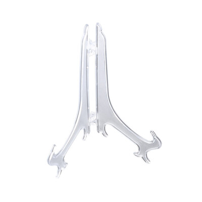 

UpperX 12PcsSet Clear Plastic Easels Plate Holders Display Dish Rack Picture Frame Photo Book Pedestal Holder Display Stand