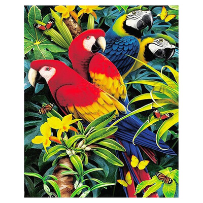 

UpperX Full 5D Diy Diamond Painting Cross Stitch "Parrot" 3D Diamond Embroidery Rhinestone Mosaic Decor Paintings
