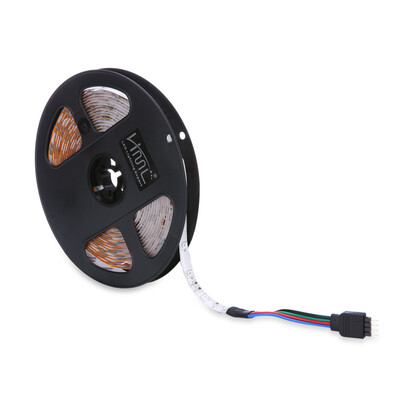 

HML 5M Waterproof RGB Strip Light SMD2835 300 LEDs 24W with 24 Keys Remote Control&US Adapter
