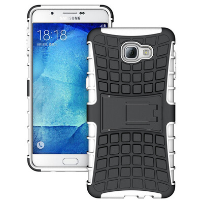 

Fivice Samsung A9 Case TPU anti-fall tire pattern back clip bracket phone case