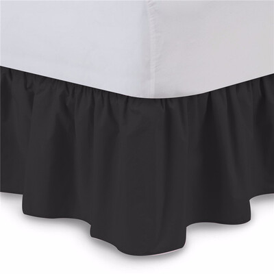 

Bed Skirt 6 Colors Brushed Cloth Bed Covers without Bed Surface King Queen Size Elastic Band Bed Skirts 38cm Height Bedspread