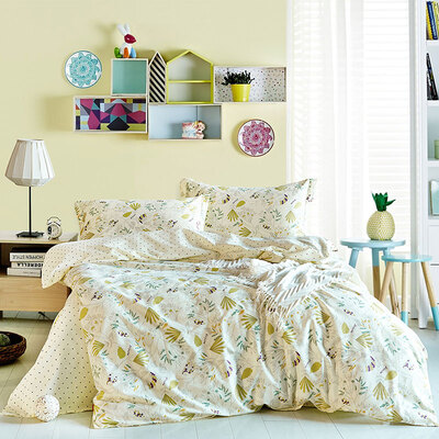 

Victoria home textile bed sheets quilt cover pillow cotton three pieces 12 m bed 150 215cm secret garden