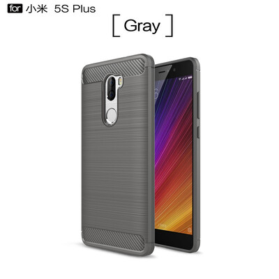 

Fivice Xiaomi Mi 5S plus case Luxury brushed carbon fiber TPU soft shell