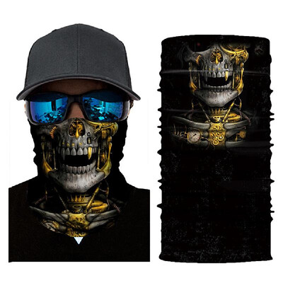 

Cool Robot Skeleton Halloween Mask Scarf Joker Headband Balaclavas for Cycling Fishing Ski Motorcycle