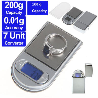 

001g x 100200g Gram "lighter" Scale Mini Digital 7 Units Pocket Jewelry Weight