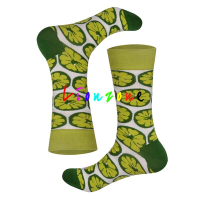 

LIONZONE Hot Happy Socks Unisex With Baboon Lobster Whale Shark Animals Stripe Dots Brand Designer Funny Socks Lovers Gift