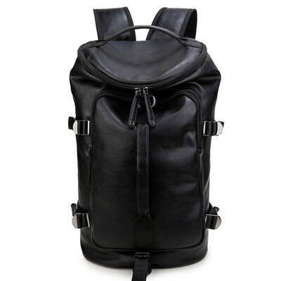 

Light Rider Korean Tide Men Shoulder Bag Fashion Backpack Travel Bag Shoulder Bag 1755 Black