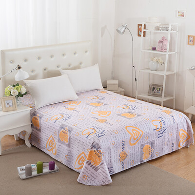 

Yu Guang Home Textiles Cotton Bed Twill Print Single Sheet Simple Simple Love 230 * 250cm