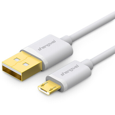 

Win shengwei UMC-1200B Micro USB high-speed data cable 2 meters white Andrews mobile phone mobile power charger line millet Huawei Samsung