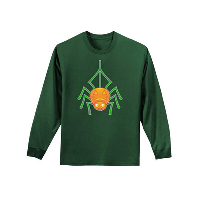 

Cute Pumpkin Spider - Halloween Adult Long Sleeve Dark T-Shirt