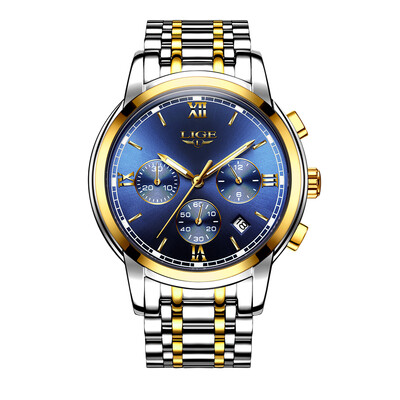 

Fashion Luxury Stainless Steel Men Watches 3ATM Water-resistant Quartz Watch Luminous Sport Man Wristwatch Male Relogio Musculino
