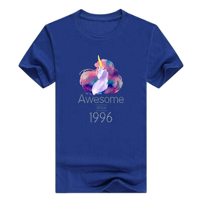 

22nd Birthday Gift Unicorn Tshirt Awesome Since 1996 Tee