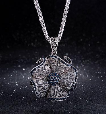 

New sweater chain original retro trend hollowed out long necklace unique personality foreign trade accessories