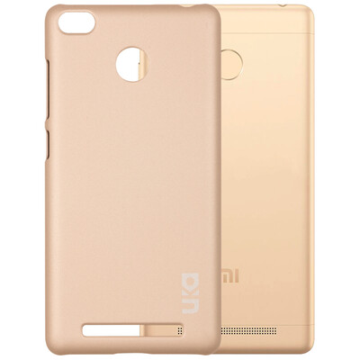 

Excellent red rice 3 high with version red rice 3S phone shell protective cover scrub protection shell skin feeling hard shell series gold
