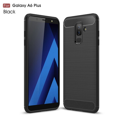 

BONGEM Samsung Galaxy A6 Plus Case with Flexible&Durable Shock Absorption with Carbon Fiber Design