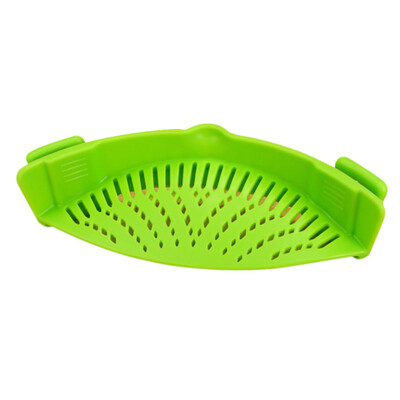 

UpperX Kitchen silicone cooking tools pot edge vegetables vegetable drainer green