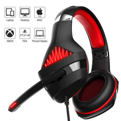 

35mm Stereo Gaming Noise-cancelling Wired Headset for Laptop PC PS4 DesktopXbox