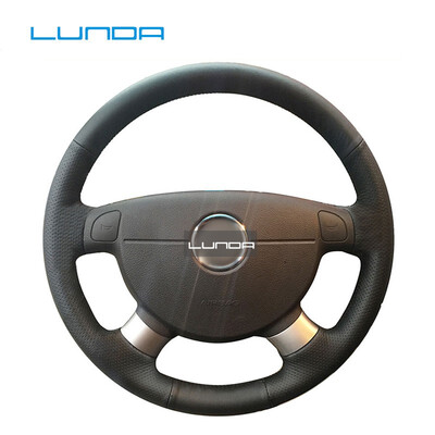 

LUNDA Black Car Steering Wheel Cover for Chevrolet Lova Aveo Buick Excelle Daewoo Gentra 2013-2015 Chevrolet Lacetti 2006-2012